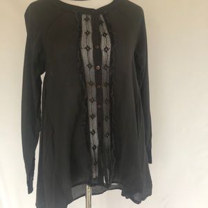 Free People long-sleeved flowy blouse